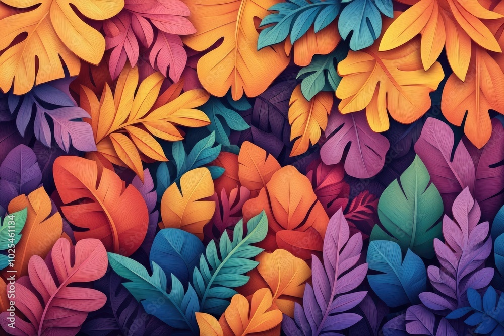 Colorful foliage background, Vibrant autumn leaves backdrop Colorful foliage background, Vibrant autumn leaves backdrop