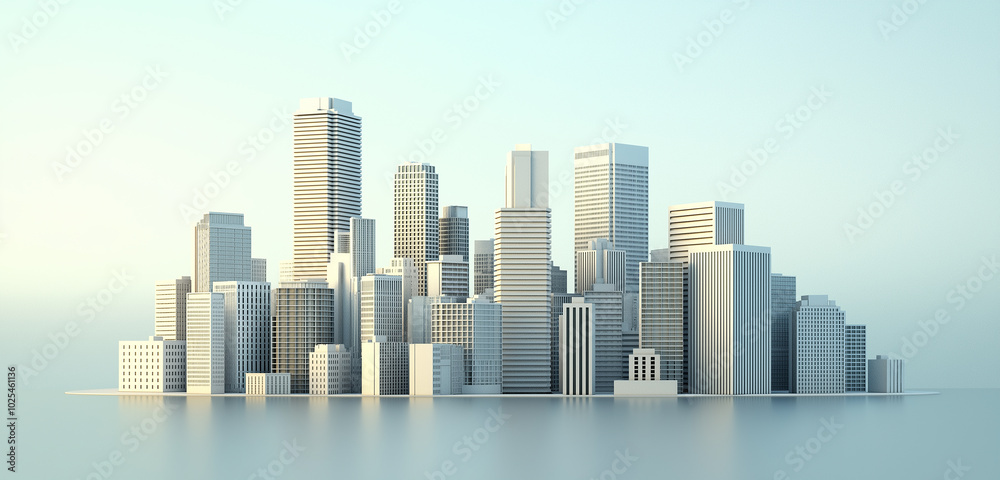 City building group model high-definition photography City building group model high-definition photography