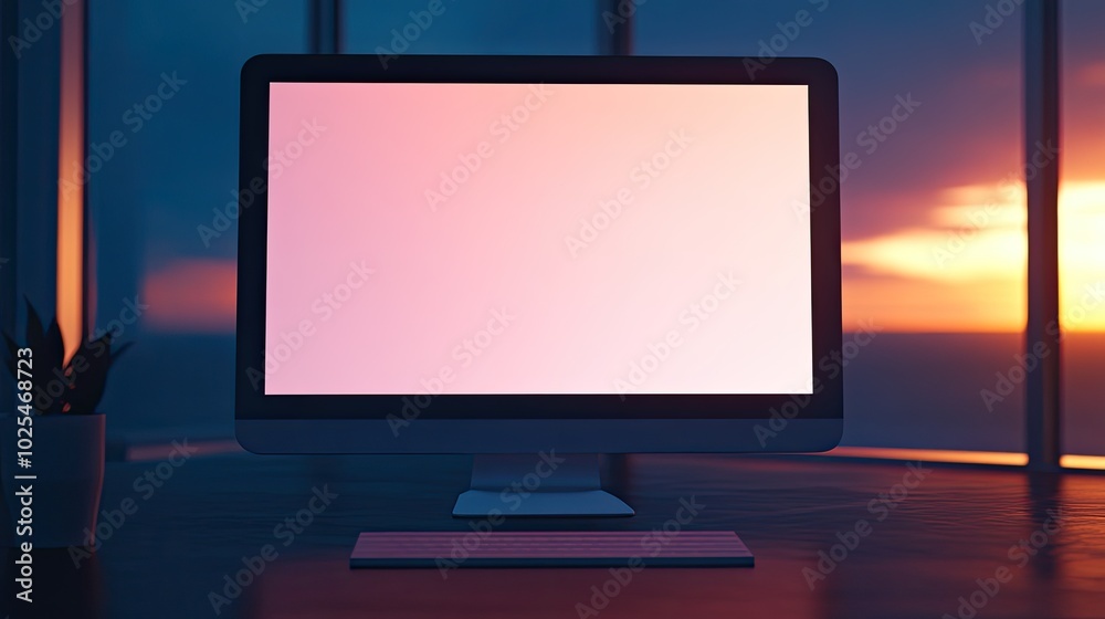 Minimalist Technology Setup at Sunset Minimalist Technology Setup at Sunset