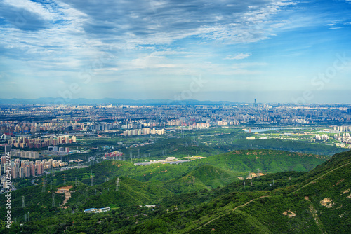 Overlooking Beijing city from Western Hills