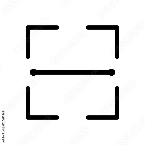 Smartphone scan icon. technology, barcode, product scanner concepts. Flat vector design isolated illustration.