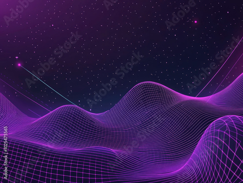 Vector Background with Deep Purple and Black Gradient for Rich and Mysterious Designs photo