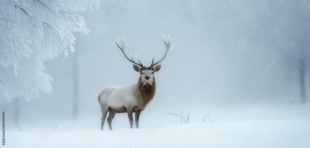 winter landscape in the mountains