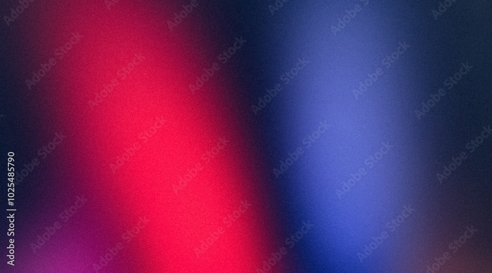 Red purple blue vibrant color grainy gradient with smooth noise texture effect backdrop design background