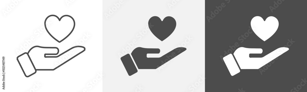 health icon Simple thin line logo art
