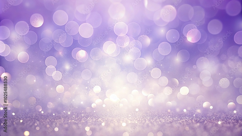 Obraz premium Minimalist purple background with bokeh sparkles