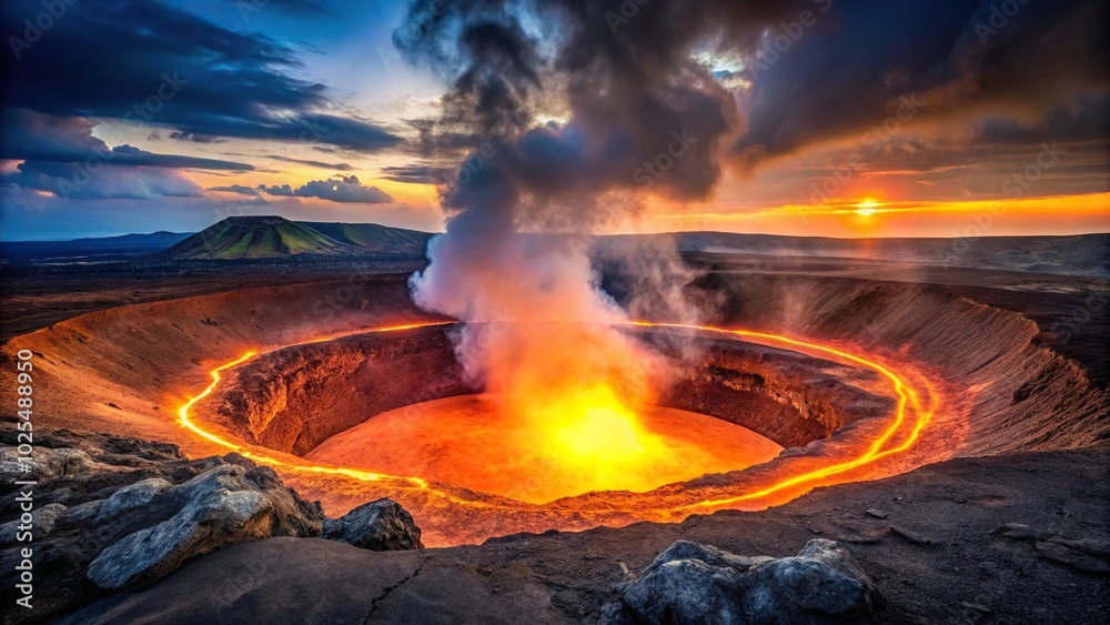 Minimalist raw energy art by mystic in volcanic crater Minimalist raw energy art by mystic in volcanic crater
