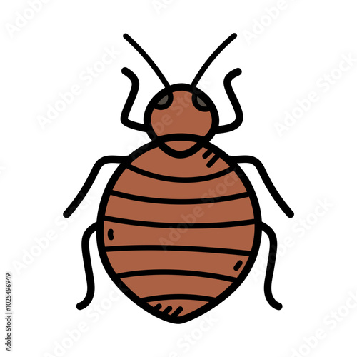 Bedbug Doodle Illustration