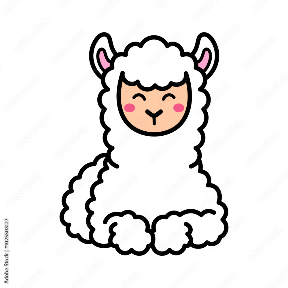 Llama Vector Doodle Illustration Llama Vector Doodle Illustration
