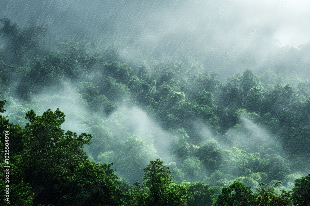 Fototapeta premium Rain Forest Landscape.