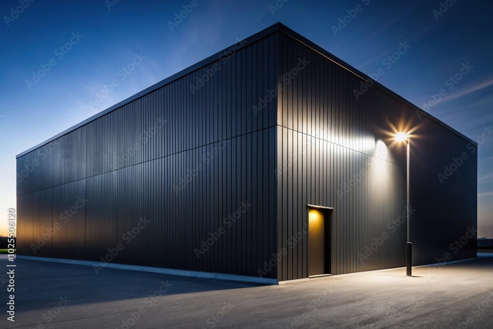 Dark building with side light Dark building with side light
