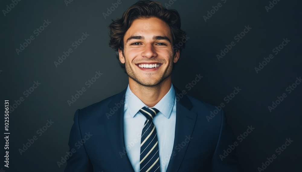 Successful young professional with a charming smile. Successful young professional with a charming smile.