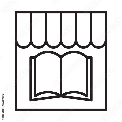 Bookshop icon design