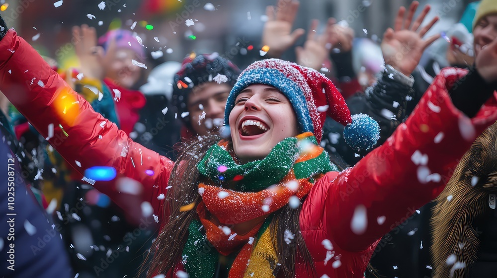 New Year and Christmas Party Celebrations, Generative AI New Year and Christmas Party Celebrations, Generative AI