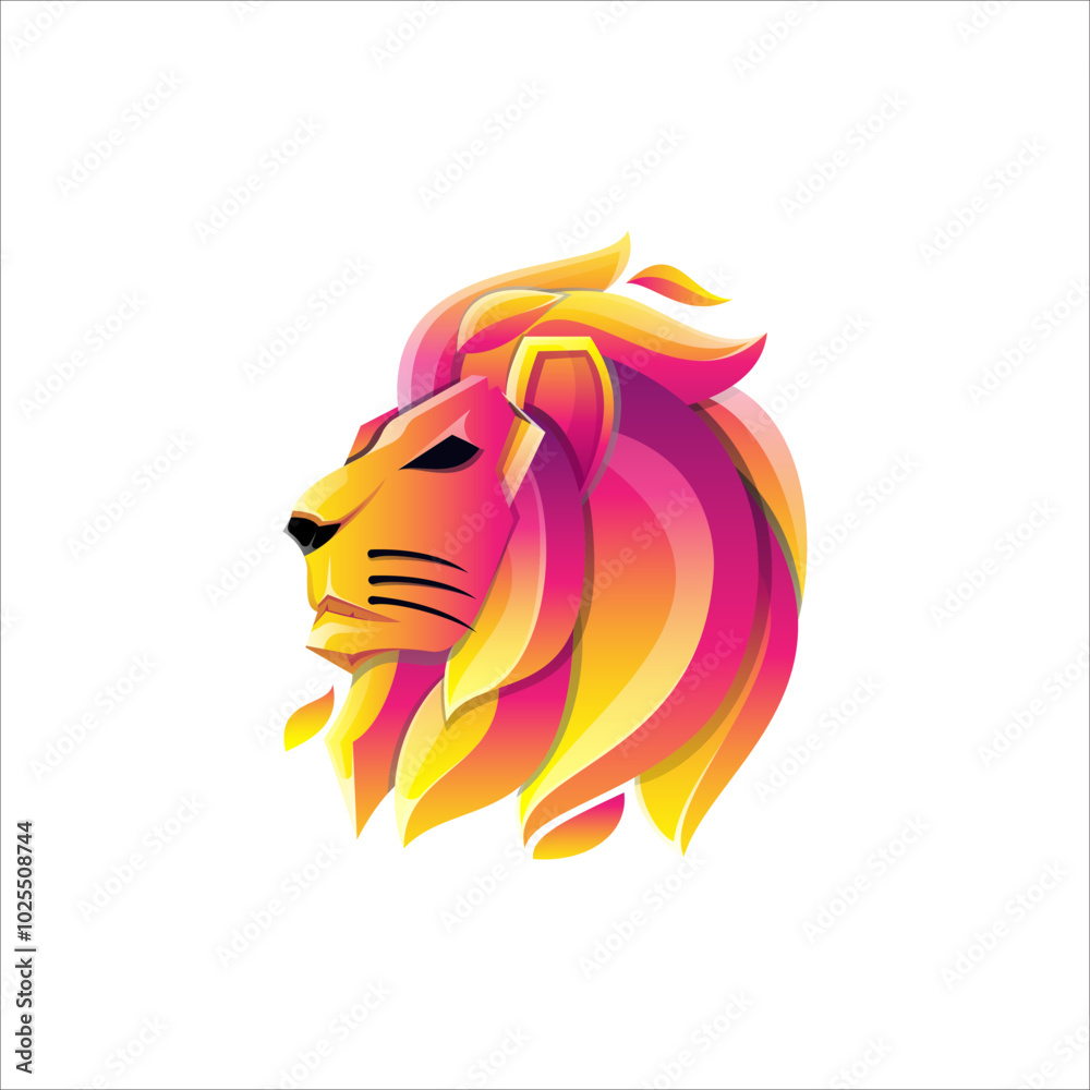 Lion Gradient Logo Lion Gradient Logo