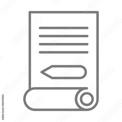 Manuscript Paper icon design