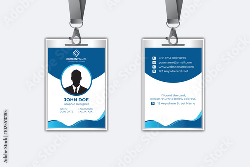 Modern corporate business identity card template design