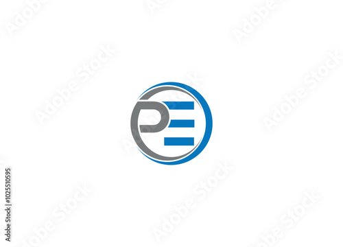 PE logo design vector icon template with white background Free Download PE logo design vector icon template with white background - GFXLoad