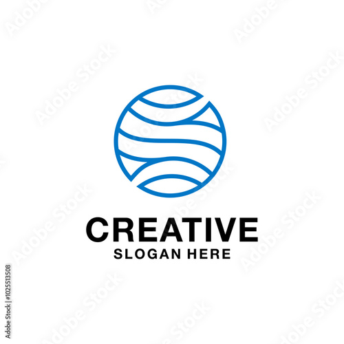 global minimalist line logo d...