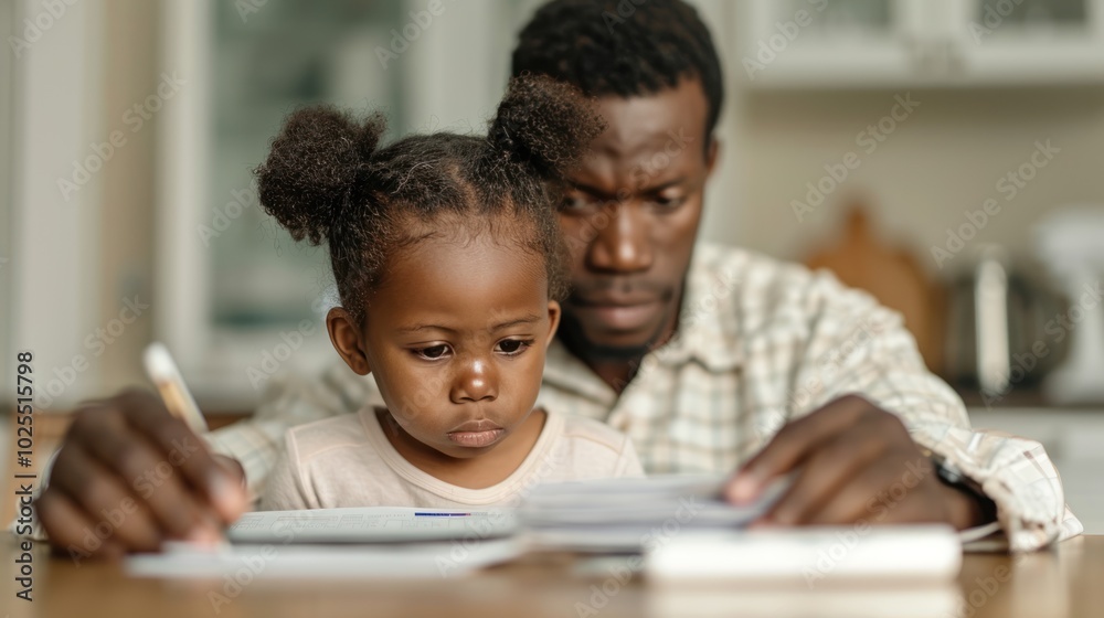 A family reviewing their budget at a kitchen table, with receipts and bills showing increased costs A family reviewing their budget at a kitchen table, with receipts and bills showing increased costs