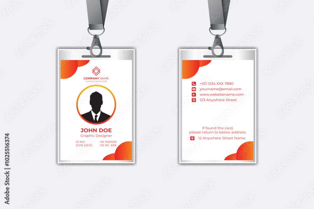 Modern corporate business identity card template design Modern corporate business identity card template design