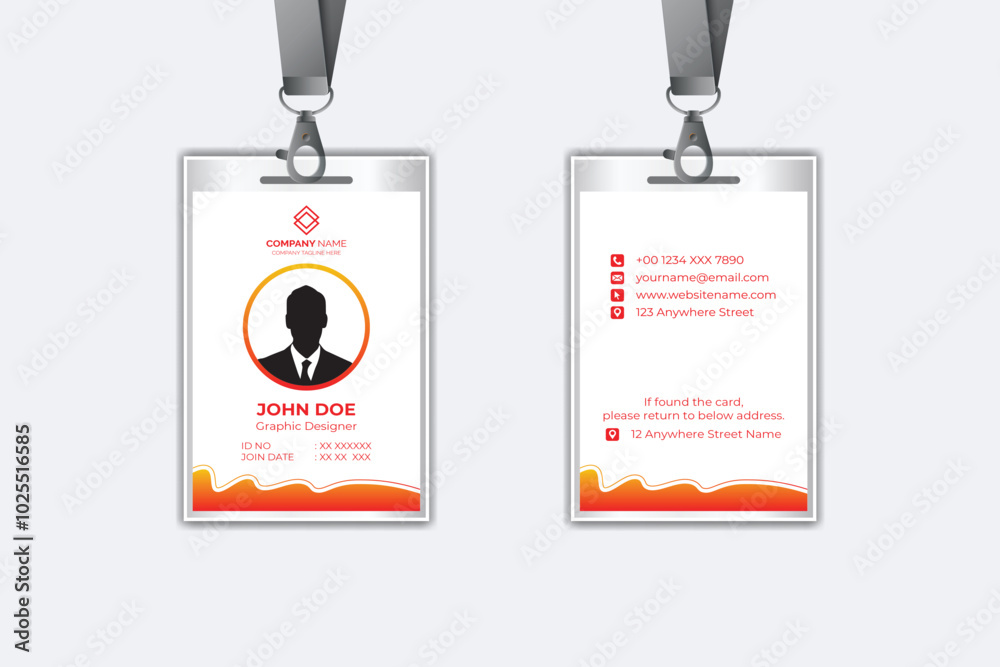 Modern corporate business identity card template design Modern corporate business identity card template design