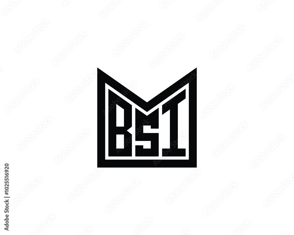 BSI logo design vector template. BSI BSI logo design vector template. BSI