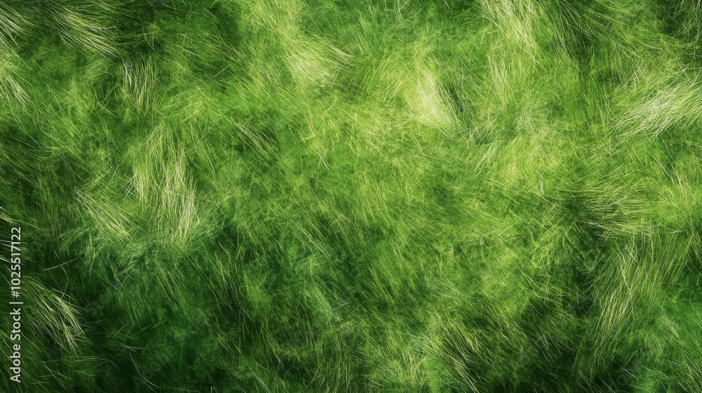 Obraz premium Blurry green grass forms abstract patterns and backdrops.