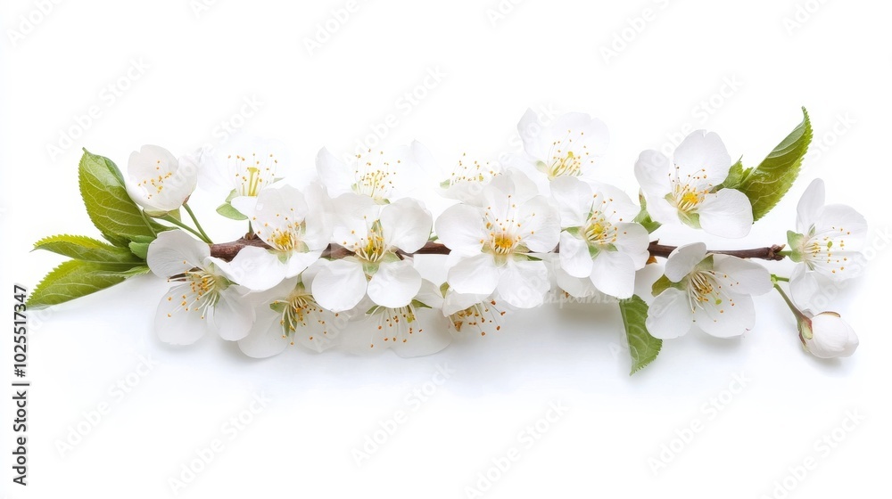 Fototapeta premium Isolated cherry flower branch