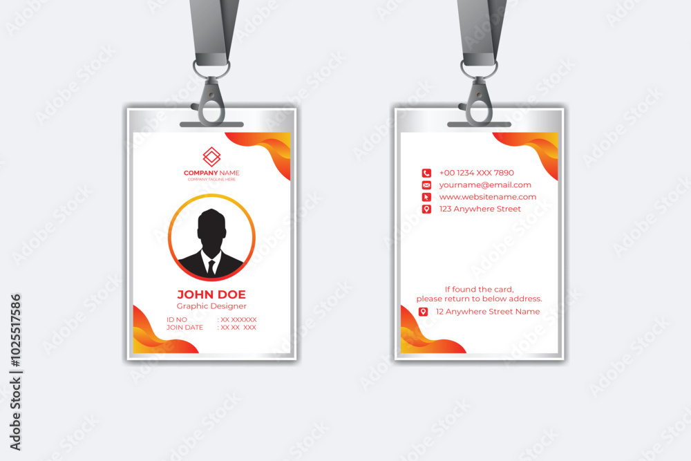 Modern corporate business identity card template design Modern corporate business identity card template design