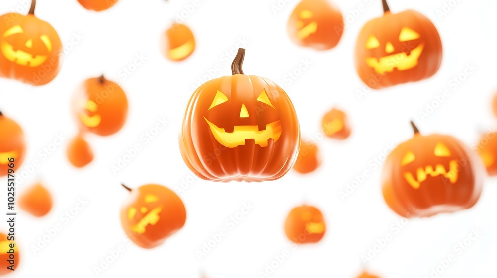 Jack o lantern glowing halloween pumpkin Jack o lantern glowing halloween pumpkin
