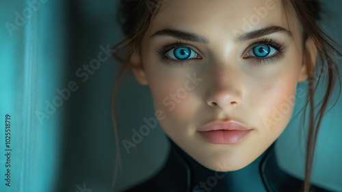 Facial portrait of a young ...