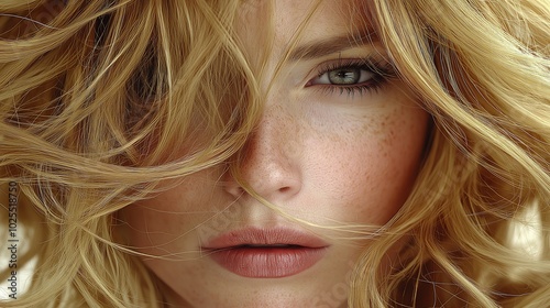 Facial portrait of a young ...