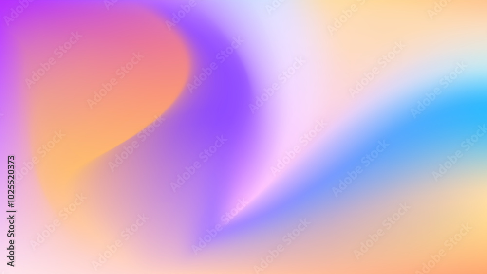 Fototapeta premium ABSTRACT GRADIENT MESH ORANGE PURPLE BLUE BACKGROUND SMOOTH LIQUID COLORFUL BLURRED DESIGN VECTOR TEMPLATE GOOD FOR MODERN WEBSITE, WALLPAPER, COVER DESIGN 