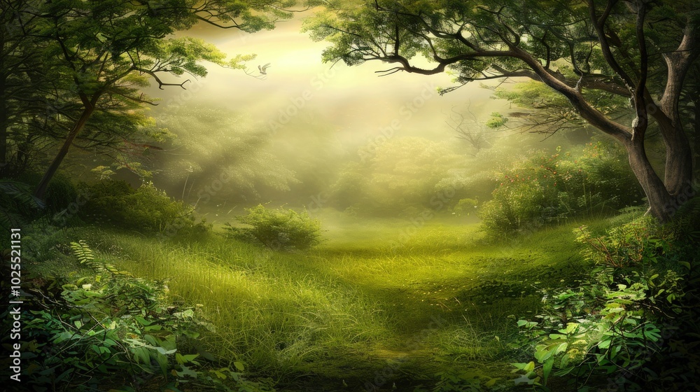 Obraz premium Enchanted Forest Path