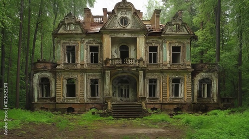 Znamenka estate palace, now ruined. photo