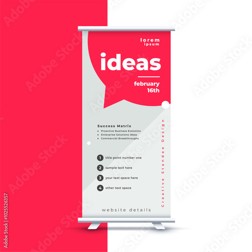 rollup standee cover template a corporate stationery