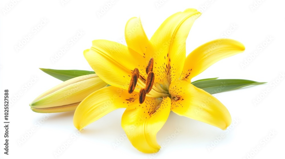 White-background lily White-background lily