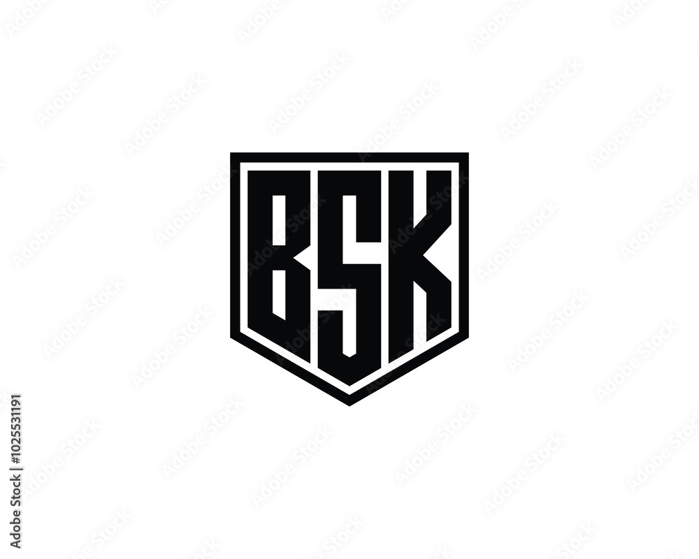 BSK logo design vector template. BSK BSK logo design vector template. BSK