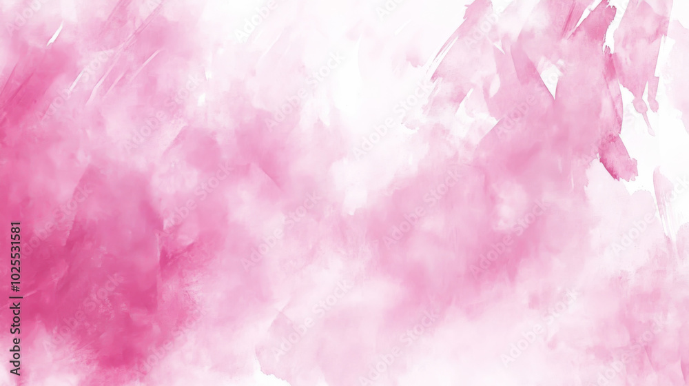 Soft Pink Abstract Watercolor Blot