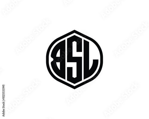 BSL logo design vector template. BSL