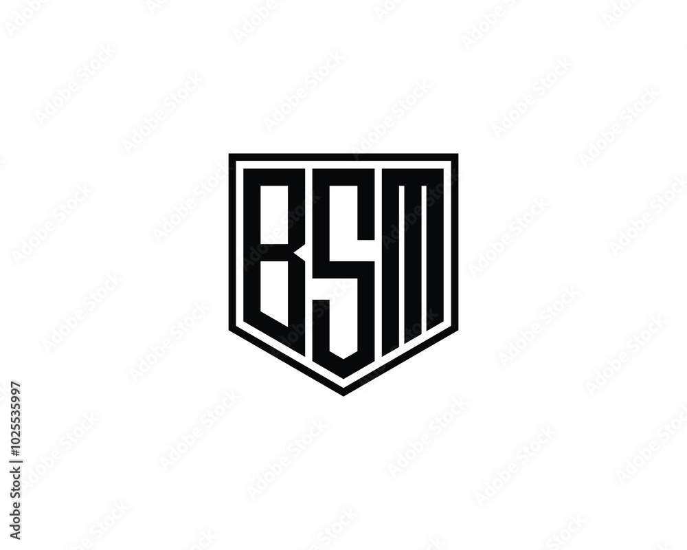 BSM logo design vector template. BSM BSM logo design vector template. BSM