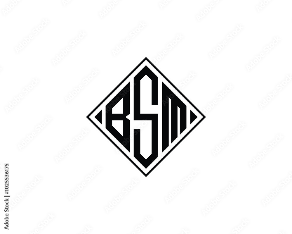 BSM logo design vector template. BSM BSM logo design vector template. BSM
