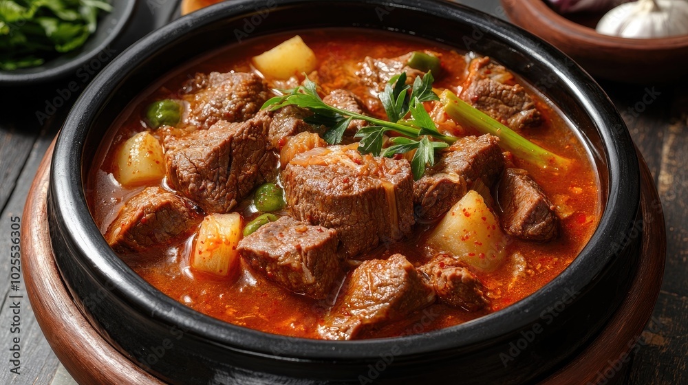 Savory Beef Stew in a Rustic Bowl Savory Beef Stew in a Rustic Bowl
