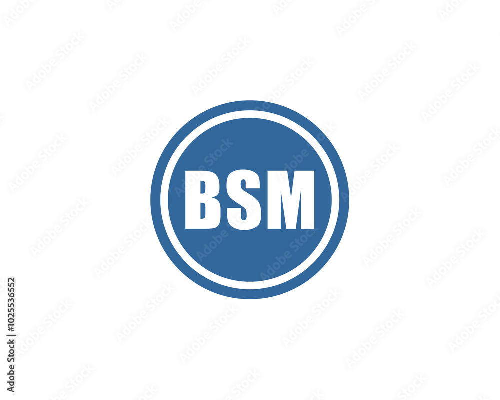 BSM logo design vector template. BSM BSM logo design vector template. BSM