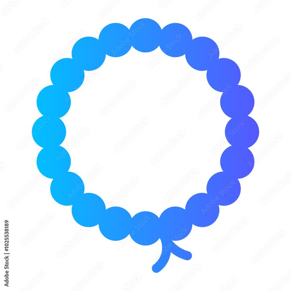 Obraz premium tasbih gradient icon