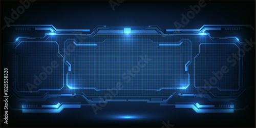Abstract technology background. Futuristic digital space technology concept.