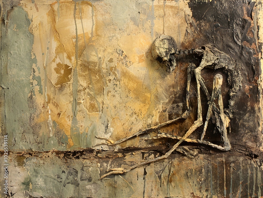 The Weight of Existence: A Skeleton in Abstract Form The Weight of Existence: A Skeleton in Abstract Form