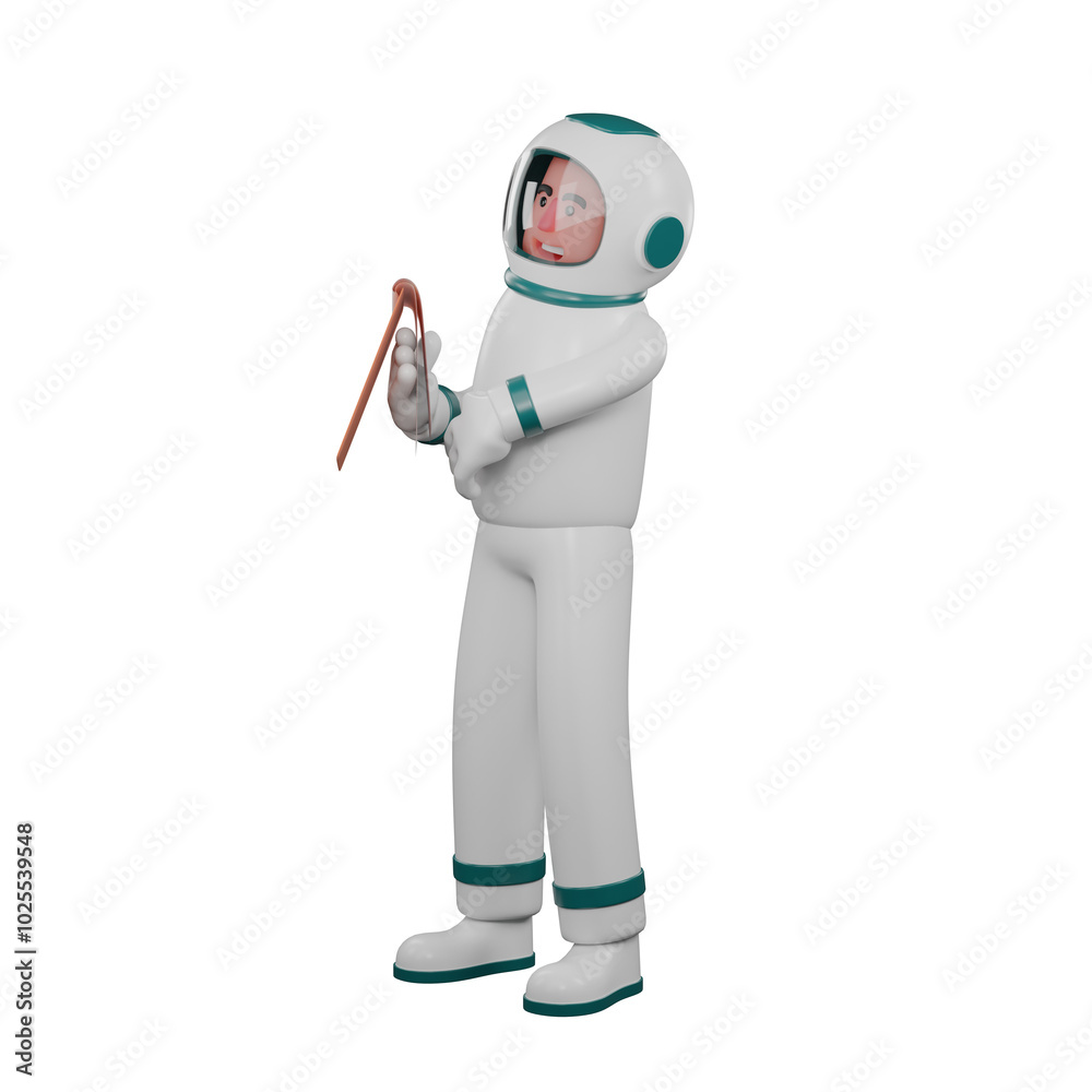 Male Space Professional in 3D. A male astronaut stands holding a clipboard in his right hand and his left hand in front of his stomach. Astronaut Cartoon Male Space Professional in 3D. A male astronaut stands holding a clipboard in his right hand and his left hand in front of his stomach. Astronaut Cartoon