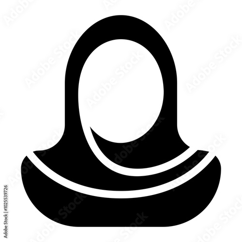 hijab glyph icon